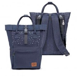 Kinderkraft moonpack ranac za mamu confetti denim Cene