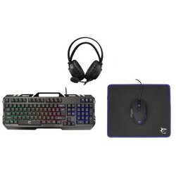 White Shark GC-4103 CHEYENNE 4u1 gejmerski komplet tastatura+optički miš+gejmerske slušalice+podloga za miš crni Cene