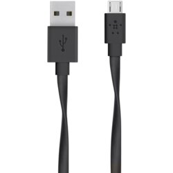 Belkin MIXIT Flat USB-A - Micro-USB B - cable, 1.2 m, Black Cene