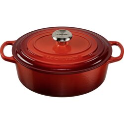 Le Creuset signature oval roaster cherry red 33 cm Cene