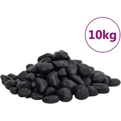 vidaXL Polirani kamenčki 10 kg črni 2-5 cm Cene