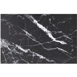 vidaXL stolna ploča crna 100 x 62 cm 8 mm staklena s mramornim uzorkom Cijene