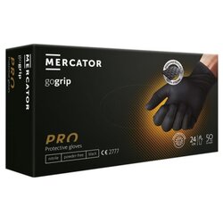 MERCATOR Jednokratne rukavice MERCATOR GOGRIP PRO crne bez pudera Cene