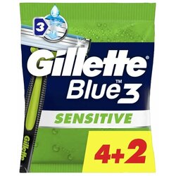 Gillette blue 3 sensitive brijač za jednokratnu ulogu, 6 komada Cene