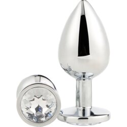 DREAMTOYS analni čep gleaming love silver small Cene