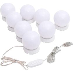 vidaXL svetilke za ogledalo 8 LED žarnic toplo bele in hladno bele Cene
