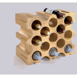 MOTTEZ Regal za steklenice Kocka (za 15 steklenic, stiropor) Cene