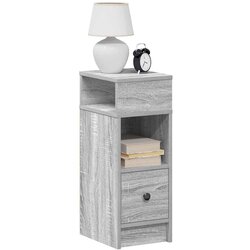 vidaXL Noćni ormarić s ladicom sivi Sonoma 25x31x66 cm - Sivi hrast sonoma 1 Cijene