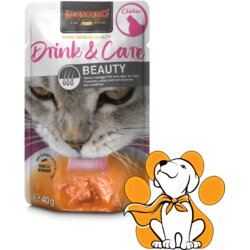 Leonardo Cat Drink&Care Beauty Chicken 40g, Napitak Za Mačke Za Sjaj Dlake Cene