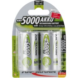 Ansmann Akumulatorska baterija tipa D (Mono) NiMH maxE HR20 5000 mAh 1.2 V 2 kosa, (388461) Cene