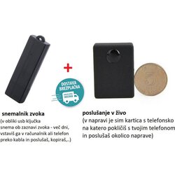 KJB snemalnik zvoka diktafon in poslušanje v živo (dvojček) Cene