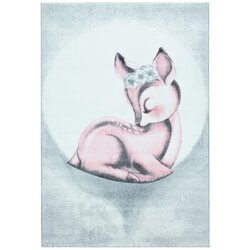 Ben'n'jen Otroška Preproga Bambi, Svetlo Siva, Roza, 200x290 Cm Cene