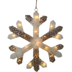 TINSEL S, pahulja, sa LED sijalicama, 50cm ( 765104 ) Cene