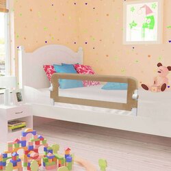 vidaXL sigurnosna ogradica za dječji krevet bež 102 x 42 cm poliester Cijene