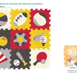 Sunta podne puzzle sportske lopte, 9 kom Cene