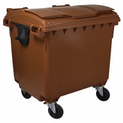 MNG PG Kontejner za otpatke 1100 litara - Ravan poklopac - Braon Cene