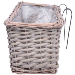  Balkonske sadilice 2 kom od pruća s PE oblogom 80 cm Cijene
