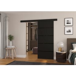 ADRK Furniture Drsna medsobna vrata Muschu 96 - črna Cijene