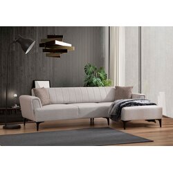 Atelier Del Sofa hamlet right- ecru ecru corner sofa-bed Cene
