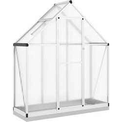 vidaXL Rastlinjak z okvirjem srebrn 169x58x202 cm aluminij, (21248181) Cene