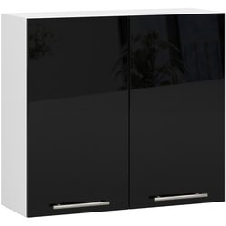 AKORD visični kuhinjski kabinet olivia v 80cm belo-črnem srebru H720, (21713647) Cene