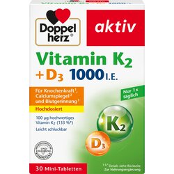 Doppelherz aktiv Vitamin K2 + D3 1000 I.U. - 30 tabl. Cene