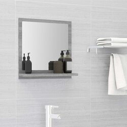 vidaXL Kupaonsko ogledalo boja sivog hrasta 40 x 10,5x 37 cm drveno Cijene