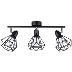 Nice Lamps Crna stropna svjetiljka ø 10 cm Varpu – Cene