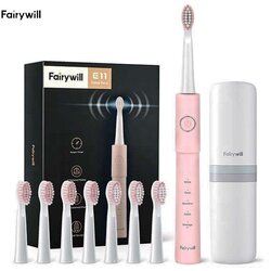 Fairywill E11 sonična električna četkica sa 8 nastavaka (pink) Cene