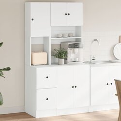 vidaXL Kuhinjska omarica bela 95x50x180 cm inženirski les Cene