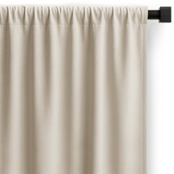 Restilo CARLI curtain, light beige, smooth, classic style, multifunctional tape, Oxford fabric, 285 x 250 cm Cijene