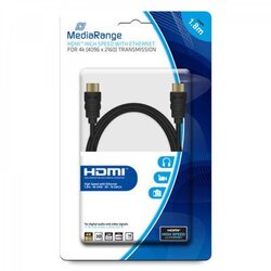 Mediarange HDMI kabel z Ethernetom, 18Gbit, 4k UHD 4096 x 2160, 3D, pozlačeni kontakti, 1,8M Cene