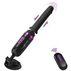 Mistress 2026 VIBRATOR Mistress Hiram Black - potisni vibrator z daljincem in prisesalnim dnom Cene