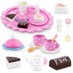 Ricokids Wooden Tea Set RK-869 - Montessori Inspired Toy for Kids, (21740724) Cene