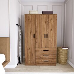 Hanah home easy 1600-56 atlantic pine wardrobe