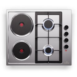 Klarstein MultiChef 4 Hot Plate, električna in plinska kuhalna plošča, 4 kuhalne cone, 2 gorilnika, 2 električni kuhališči Cene
