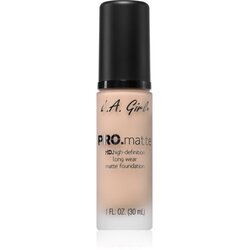 L.A. Girl Cosmetics PRO. Matte HD dolgoobstojen tekoči puder z mat učinkom odtenek Natural 30 ml Cene