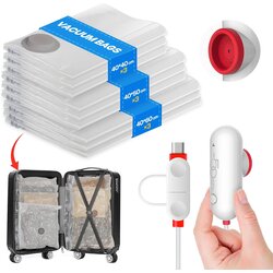 VACBIRD 9x vakuumske vreče za shranjevanje z USB električno črpalko Cene