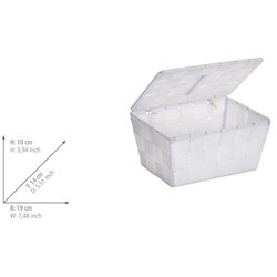 Adria WENKO 22077100 - Korpa ADRIA 19x14 cm bela Cene