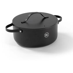 BE Living Posuda za kuhanje s poklopcem Essential Black 24 cm Cene