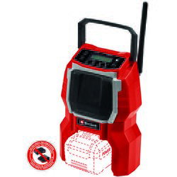 Einhell power X-Change Radio za gradilište na bateriju TC-RA 18 Li BT - Solo (Crveno-crne boje, Napon akumulatora: 18 V, Broj baterija: Bez akumulatora, Frekvencija: 87,5 - 108,0 kHz (FM)) + BAUHAUS jamstvo 5 godina na uređaje na električni ili motorni pogon Cijene