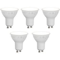 LUUMR Komplet 5 Pametne zatemljive LED žarnice GU10 50 mm Opal 7 W 630 lm 4000 K Cene