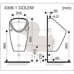Jika H8430610000001 Golem pisoar Cene