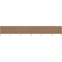 vidaXL 6-panelni vetrobran tkanina 800x120 cm taupe, (20610353) Cene