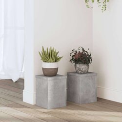  Stalci za biljke 2 kom siva boja betona 15 x 15 x 20 cm drveni Cijene