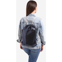 SHELOVET Fabric backpack bag navy blue Cene