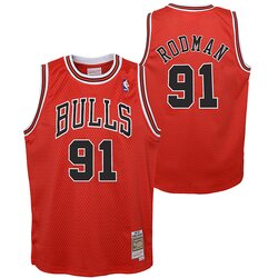 Mitchell And Ness Dennis Rodman 91 Chicago Bulls 1997-98 Swingman Road dječji dres Cene