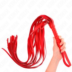 Kink Short Handle Long Tail Whip 70cm Red Cene