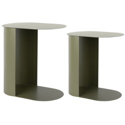 Leitmotiv Metalni pomoćni stol Riqueza Oval – Cene