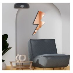 WALLXPERT Ogledalo Ozgl504, 29x60 cm, Ružičasto-zlatna Cijene